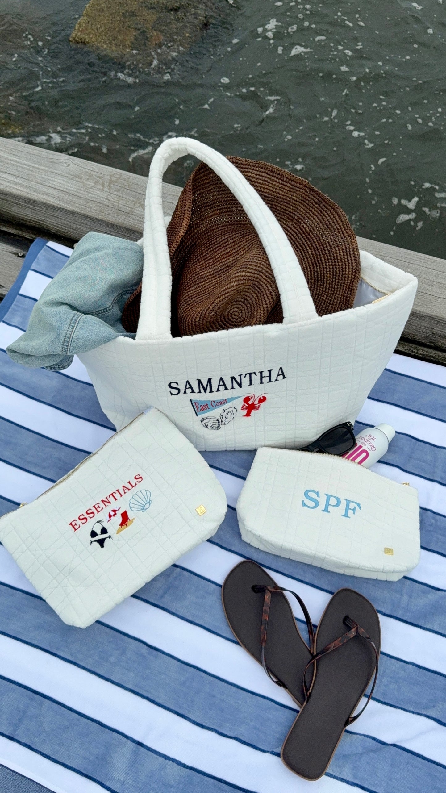 Terry Caning Medium Zip Pouch Personality Trio *Customizable*