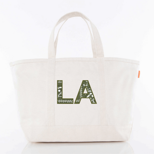 Large Bandana Appliqué Tote