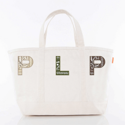 Large Bandana Appliqué Tote