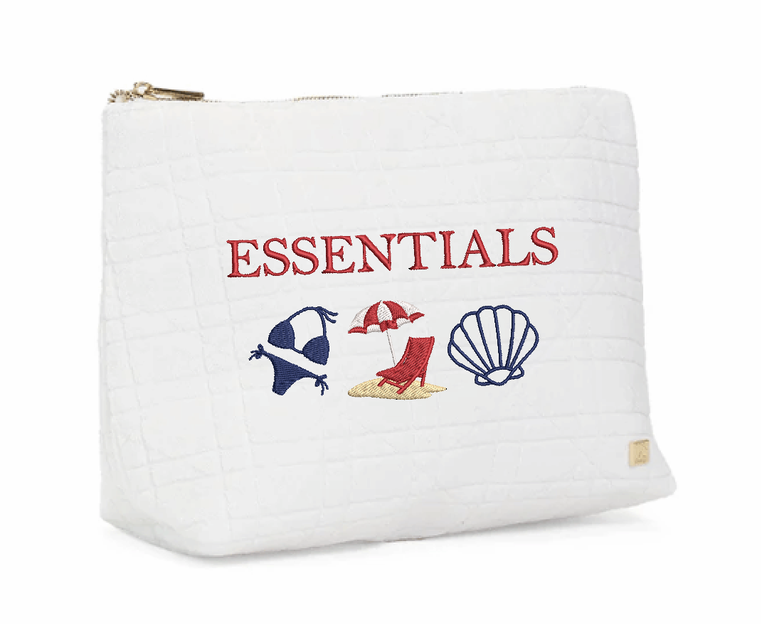 Terry Caning Large Zip Pouch Personality Trio *Customizable*