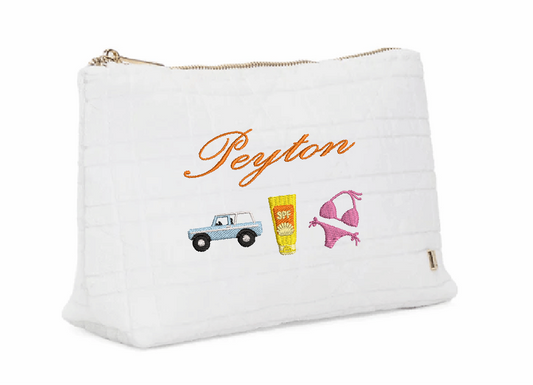 Terry Caning Medium Zip Pouch Personality Trio *Customizable*