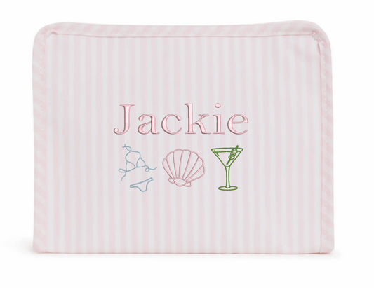 TRVL Roadie Medium Zip Pouch Personality Trio *Customizable*
